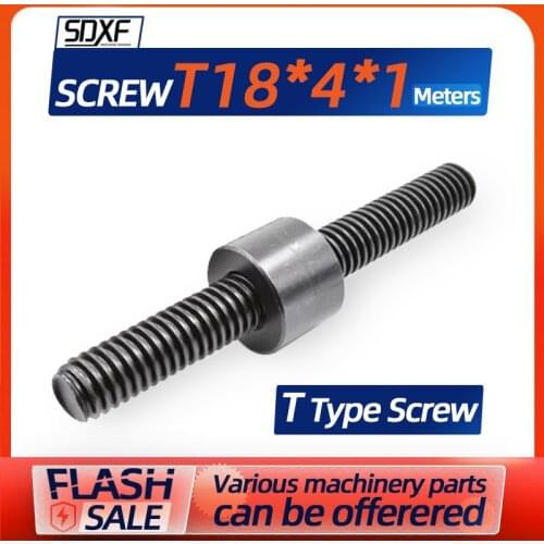 T type screw rod, T18, pitch 4mm, any length is needed, please explain to us