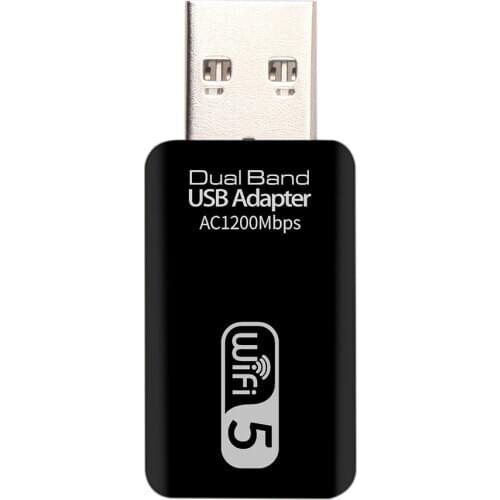 WD-4601AC 1200Mbps USB Wifi Network Card Adapter 2.4G/5G Dual-Band Wireless Receiver Dongle for Desktop Laptop Wifi Network Card