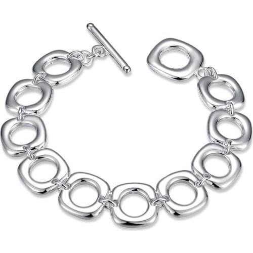 High quality silver plated Quartet TO bracelet &Bangles Fashion party gift jewelry for women drop shipping