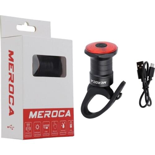 Bicycle Tail Light USB Rechargeable Tail Light 500mAh Smart Sensor Light Road Bike Decoration Accessories