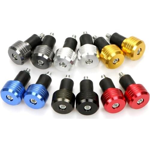 1pair 7/8" Motorcycle Handle Bar Balance Stopper Handlebar Grip End Aluminum Plug Cap Weight Slider Stopple Universal Moto Parts