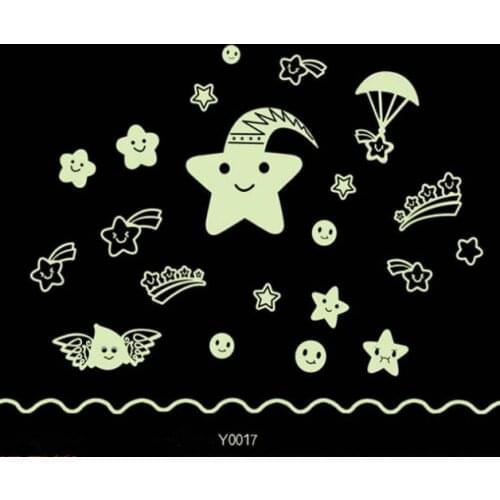 100pcs Wall Stickers Glow In Dark Baby Kids Bedroom Home Decor Color Stars Luminous Fluorescent Wall Stickers Decal Wallpaper