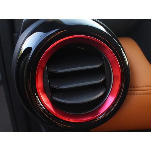 2pcs for NISSAN KICKS 2017 Central control dashboard Air vent Decoration frame