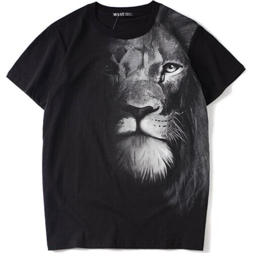 2020 New Arrival O-neck Knitted Cotton Casual T Shirt Tshirt Homme Summer Print Short Sleeve Loose Hip Hop Brand Clothing Sale