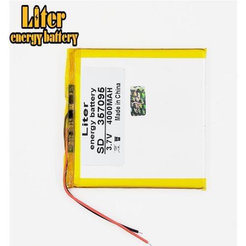3.7V 4000mah (polymer lithium ion battery) Li-ion battery for tablet pc MP3 MP4 Electric Toy 357095