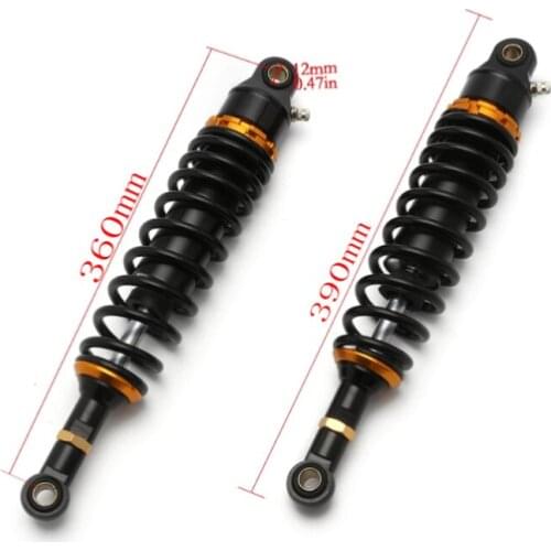 7mm spring 350mm 360mm 370mm Adjust damping shock absorber For Honda Yamaha Kawasaki Suzuki