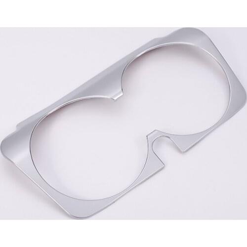 Car Accessories Cup Holder Cover Frame Trim ABS Chrome For Mercedes Benz GLC C Class W205 C180 E Class W213 E200l E300 2015-2017