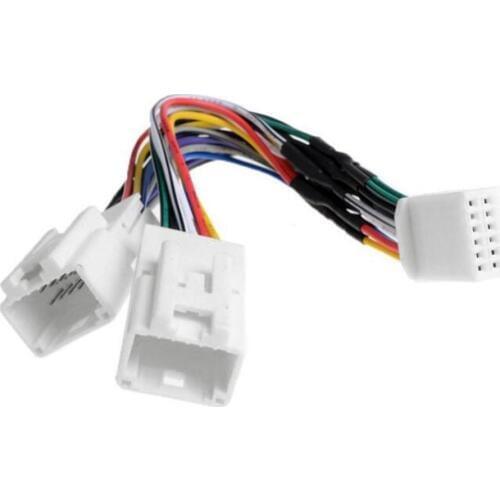 Car CD Adapter Audio Interface SD 2x6P Connect 1 to 2 for Toyota RAV4 Sequoia Sienna Tacoma Yaris for Lexus ES300 IS220