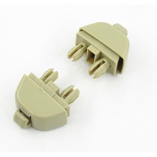 2 Pcs 6R0857561 Beige Auto Sun Visor Support Retainer Fastener Clip Hook for Passat B7 Polo Up Citigo Rapid Seat MII 6R0 857 561
