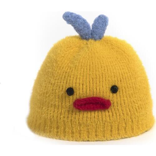 Baby Knitted Cap Baby Wool Hat Autumn Winter Models Super Cute Winter Hats Lovely Chicken Shape Boys And Girls Knit Caps TG0117