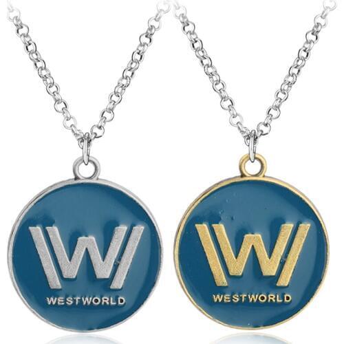 Dongsheng TV Series Westworld Necklace Jewelry long Chain Necklace for men Women Metal Pendants Necklace Collar Fans Gift