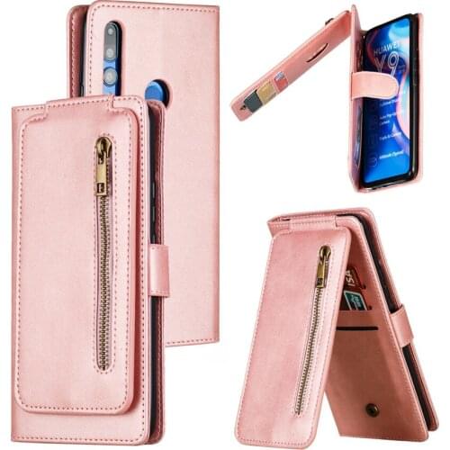 HONOR 9X Flip Case For Huawei Honor 9X 9 X Pro Retro Zipper Card Slot Cover Honor 9X Premium Leather Wallet Case Honor 9X Fundas