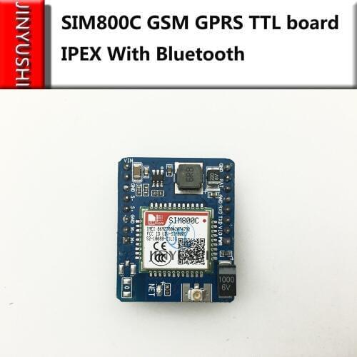 JINYUSHI FOR SIM800C GSM GPRS 2G TTL Development Board IPEX With Bluetooth DTU quad-band module Free Ship