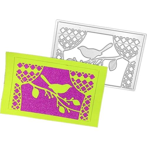 Julyarts Bird Branch Frame Card Making Supplies Stencils For Diy Scrapbooking Decorative Photo Album Engraving Diy Paper Cards