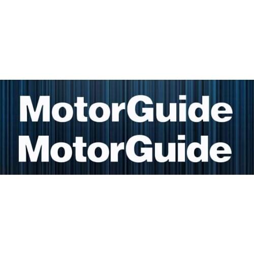 For 2Pcs Motorguide Trolling Motor Sticker Decals Kit Boat Hooks Swimbait Windshield Rod Car Styling