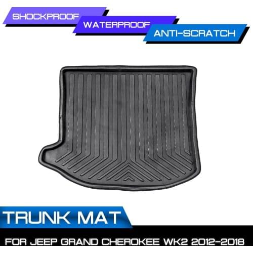Boot Mat Rear Trunk Liner For Jeep Grand Cherokee WK2 2012 2013 2014-2018 Kick Cargo Floor Tray Carpet Mud Pad Guard Protector
