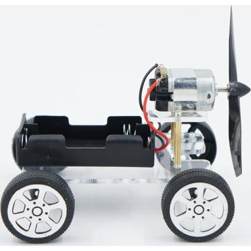 DIY Wind Power Car Assemble Science Model Materials Kits School Projects Teaching Kids Educational Toys Puzzle Equipment Toys