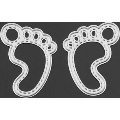 YLCD052 Footprint Metal Cutting Dies For Scrapbooking Stencils DIY Cards Album Decoration Embossing Folder Die Cutter Template