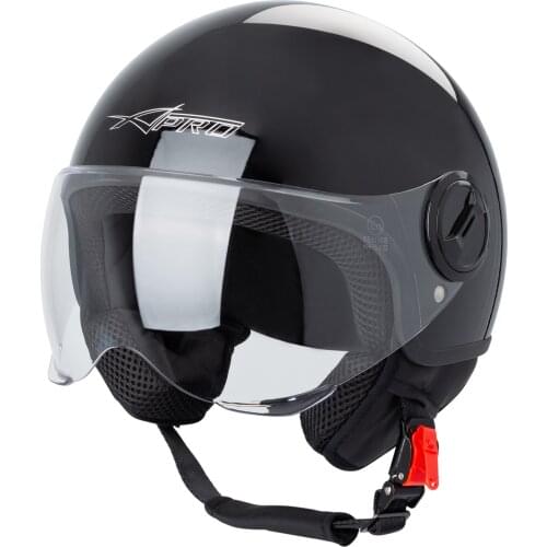 Jet Helmet Demi Urban motorcycle ECE approved 22 visor Avio Scooter SonicMoto Black