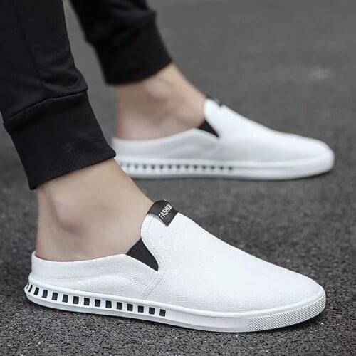 Sneakers Men 2021 Classic Half Slippers Comfortable Running Shoes Menlinen Shoes Summer Espadrilles Male Fashion Trend