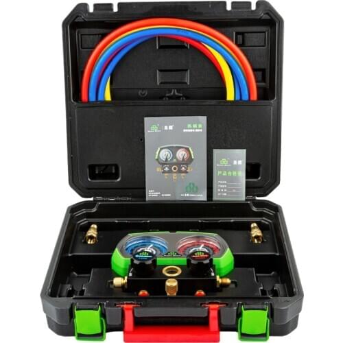 DSZH ST-268 HVAC A/C Refrigeration Kit AC Manifold Gauge Set Auto Service Car Air Conditioning Repair Fluorine Filling Tool