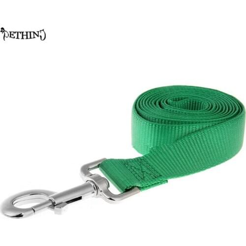 Nylon Dog Leash Strong Pet Dog Leadpet Training Lead Dog Rope Leash Solid Color 6 Colors Supply 2.5*120cm