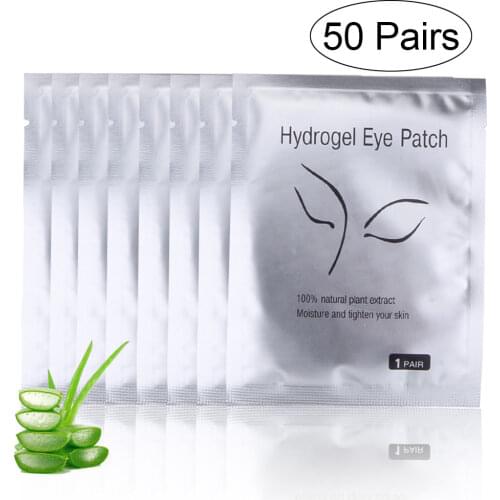20/50pairs Eye Extension Hydrogel Patches Under Eye Pads Eye Lash Extension Supplies Eye Sticker Eyelashes Extension Lashes Tool