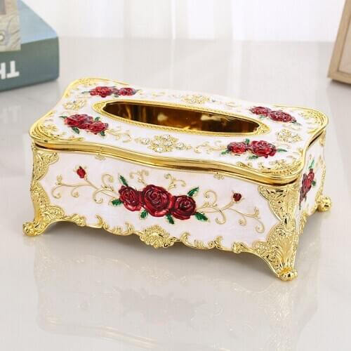 Full restoration of high-grade rose tissue box plastic activities Zhou Hezhi family car 14 colors 14 toilet paper racks