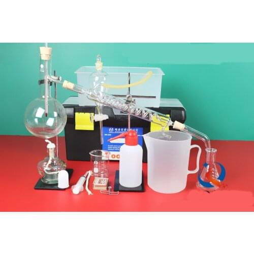 Full set of distillation tool set refining oil water purification educational equipment water distiller