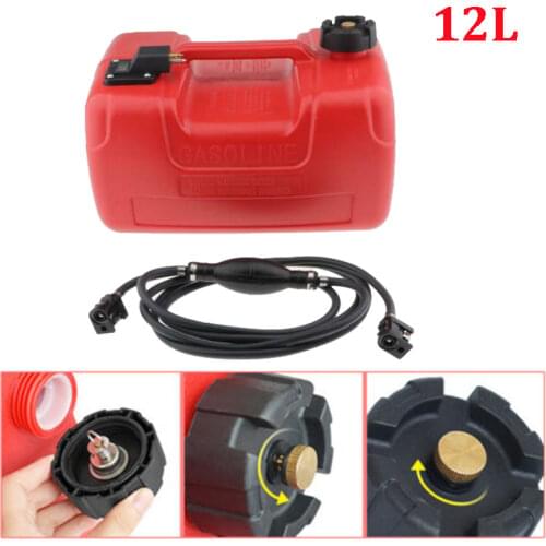 12L Portable Boat Yacht Engine Marine Outboard Fuel Tank Oil Gasoline Storage Container Anti-static Outboard Engine Tank
