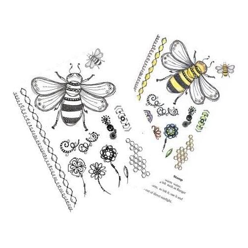 Bee Transparent Clear Silicone Stamp/Seal for DIY scrapbooking/photo album Decorative clear stamp sheets A1866