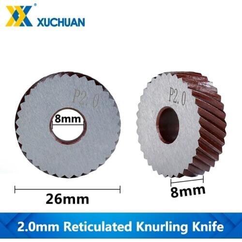 2.0mm Reticulated Knurling Knife Gear Shaper Cutter Reticulated Knurling Wheel Inner Hole Embossing Lathe Knurling