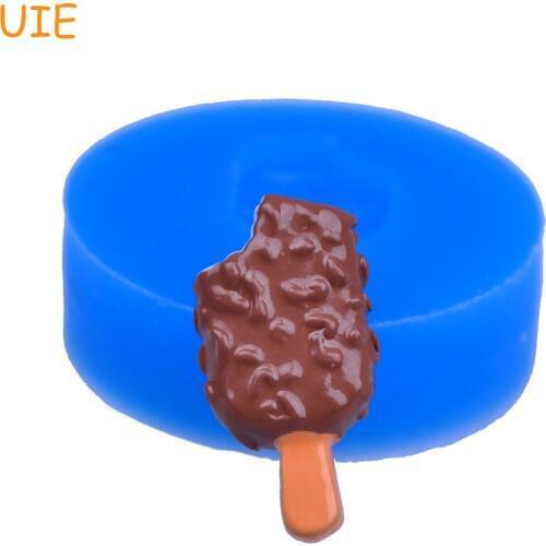 XYL147U 21.1mm Bitten Ice Cream Bar Silicone Mold - Fondant Craft, Cake Decoration, Polymer Clay, Gum Paste, Icing, Resin Mould