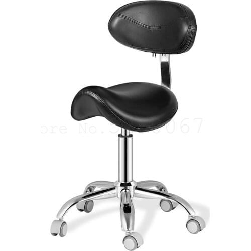Beauty chair work chair beauty stool rotating lifting pulley chair hair salon round explosion-proof saddle chair