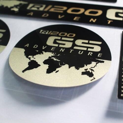 Motorcycle fuel Tank Reflective body Sticker Wheels Fairing Helmet MOTO logo Stickers Decal For BMW R1200GS adventure R1200 gs