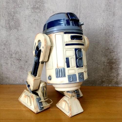 Decorations Tin Crafts Robot Vintage Retro Ironwork Model Handmade Collection Handicraft Gifts Dector