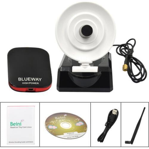 Elisona Ultra Speed 5dBi Antenna and 36dBi Radar Antenna Blueway N9800 High Power USB WiFi Adapter USB Decoder WEP Free Internet