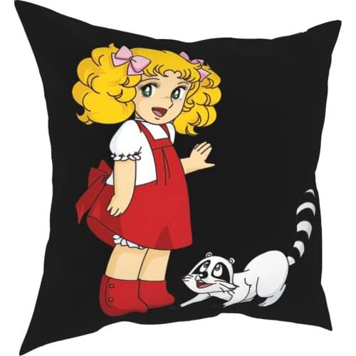 Candy Candy Anime Snow Capucin Pillow Case Decoration Cushions Throw Pillow for Living Room Double-sided Printing Novelty