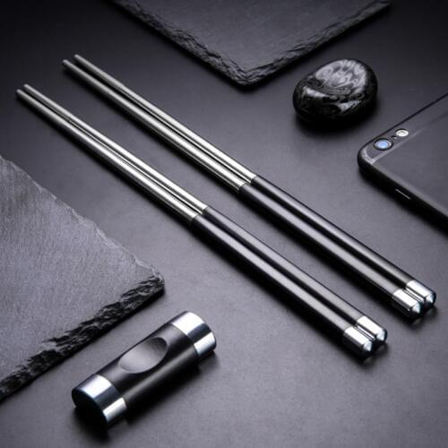 1PC 304 Household Non-Slip Stainless Steel Chopsticks Non-Deformation Chopsticks Alloy Chopsticks korean chopsticks