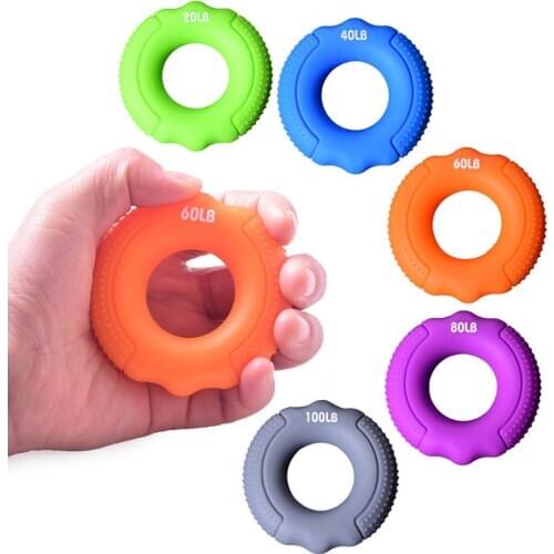 1pc Hand Grip Strengthener Ring Forearm Wrist Finger Exerciser Carpal Expander 20/40/60/80/100LB