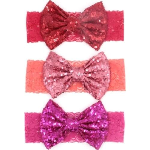 10Pcs/Lot New Chic Baby Headband With 5'' Bow Flower Hair Accessory Children Headwrap Newborn Festival Party Hairband