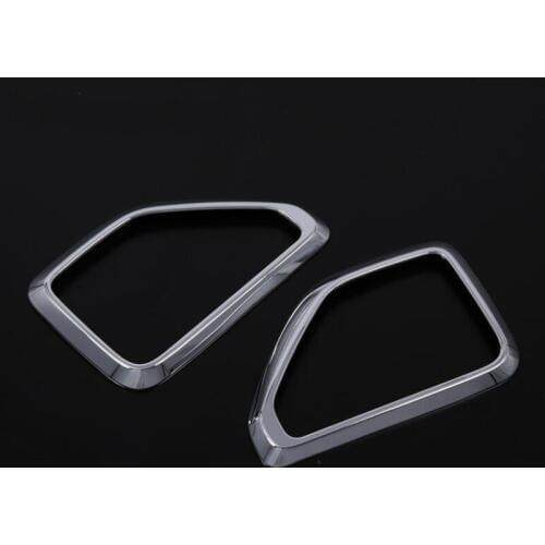 For KIA Sportage R 2018 ABS Chrome 2PCS Car Front & Rear Headlight Fog Lamp Lights Cover Trim Car Styling Accessories