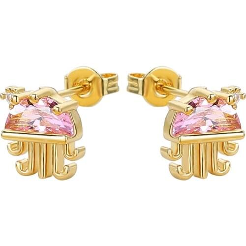2021 New Arrivals Simple And Cute Earrings For Women Animal Zircon Jewelry Romantic Gifts For Girls