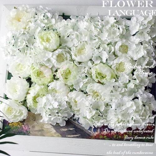 DIY artificial peony flower heads silk decorative Road led wedding Bouquet hotel background wall decor 25pcs