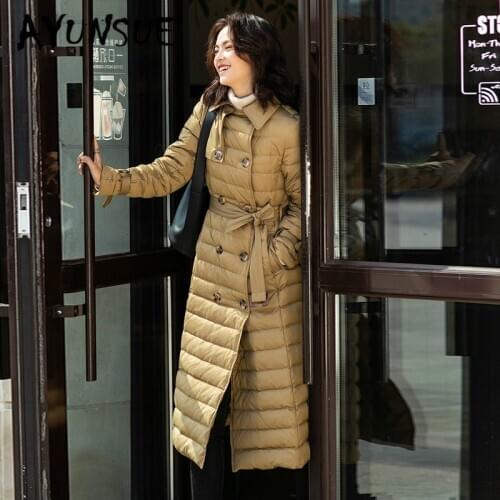 90% White Duck Down Jacket Women Clothes 2020 Winter Coat Women Korean Vintage Slim Puffer Jacket Women Warm Parka 3111 YY2032