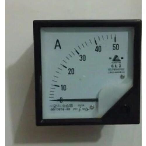 Free shipping 6L2 series 0-50A AC Ammeter ampere meter generator voltmeter 80x80mm suit for all the generator
