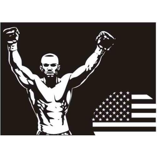 Boxing Glove Sticker Kick Boxer Play Car Decal Free Combat Posters Vinyl Striker Wall Decals Parede Decor Boxing Sticker