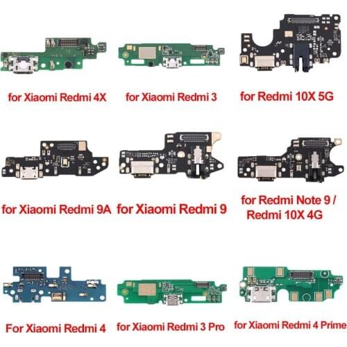 For Redmi 4X 3 10X 5G Original USB Charging Dock Port Board Flex Cable for Xiaomi Redmi 5G 9A 9 4 Note 9 10X 4G 3 Pro 4 Prime