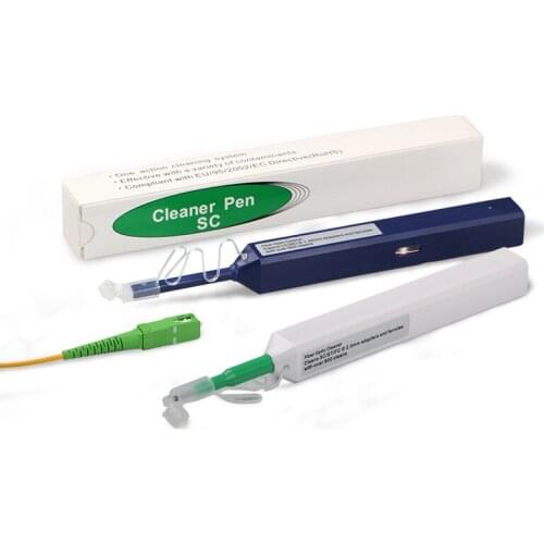 Ergonomic Fiber Cleaner Optic Fiber Cleaner Fiber Optic One-Click Cleaner Fiber Screen Cleaner 2.5mm (SC,ST,FC)800+ cleanings