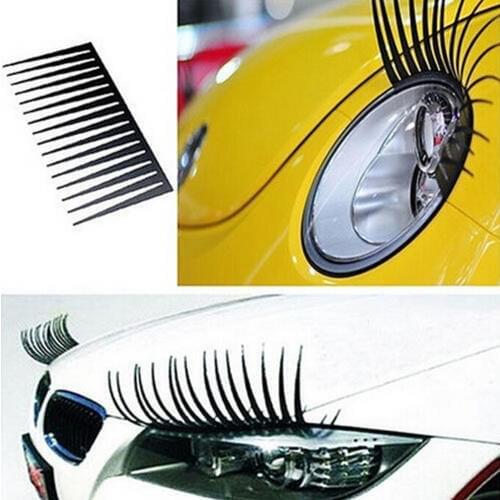 Good 1pair Cute Car Styling Black Eyelashes Headlight Sticker For Vauxhall Smart Forfour Fortwo Vectra Vxr8/Roadster Astra Adam